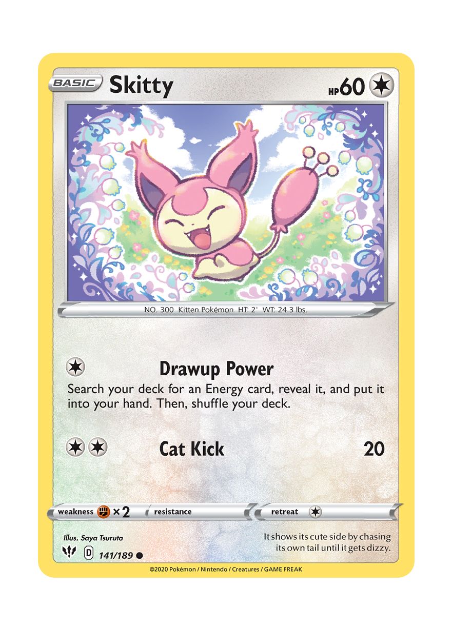Skitty - Reverse Holo (141/189) - Darkness Ablaze