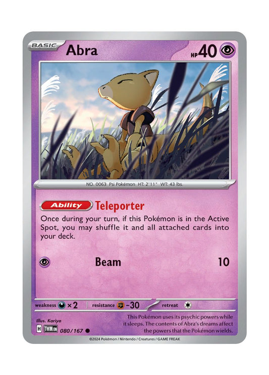 Abra - Reverse Holo (080/167) - Twilight Masquerade