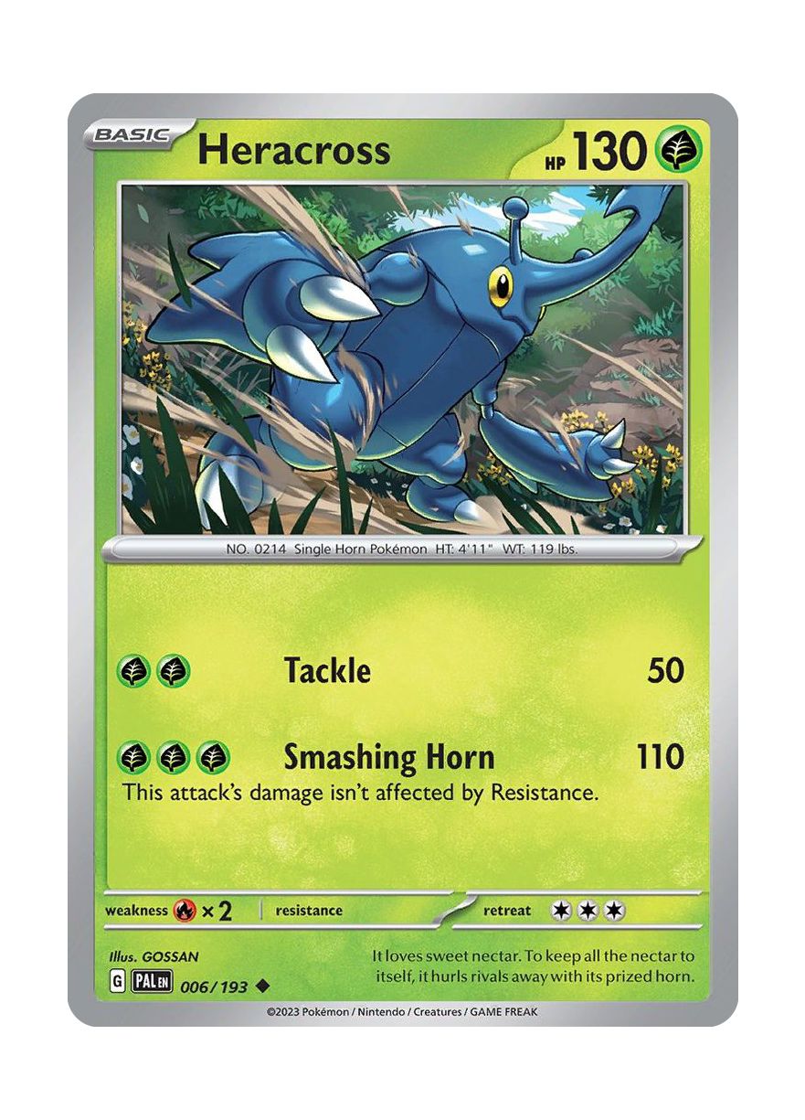 Heracross - Reverse Holo (006/193) - Paldea Evolved