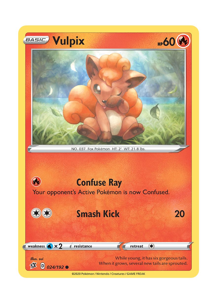 Vulpix - Reverse Holo (024/192) - Rebel Clash