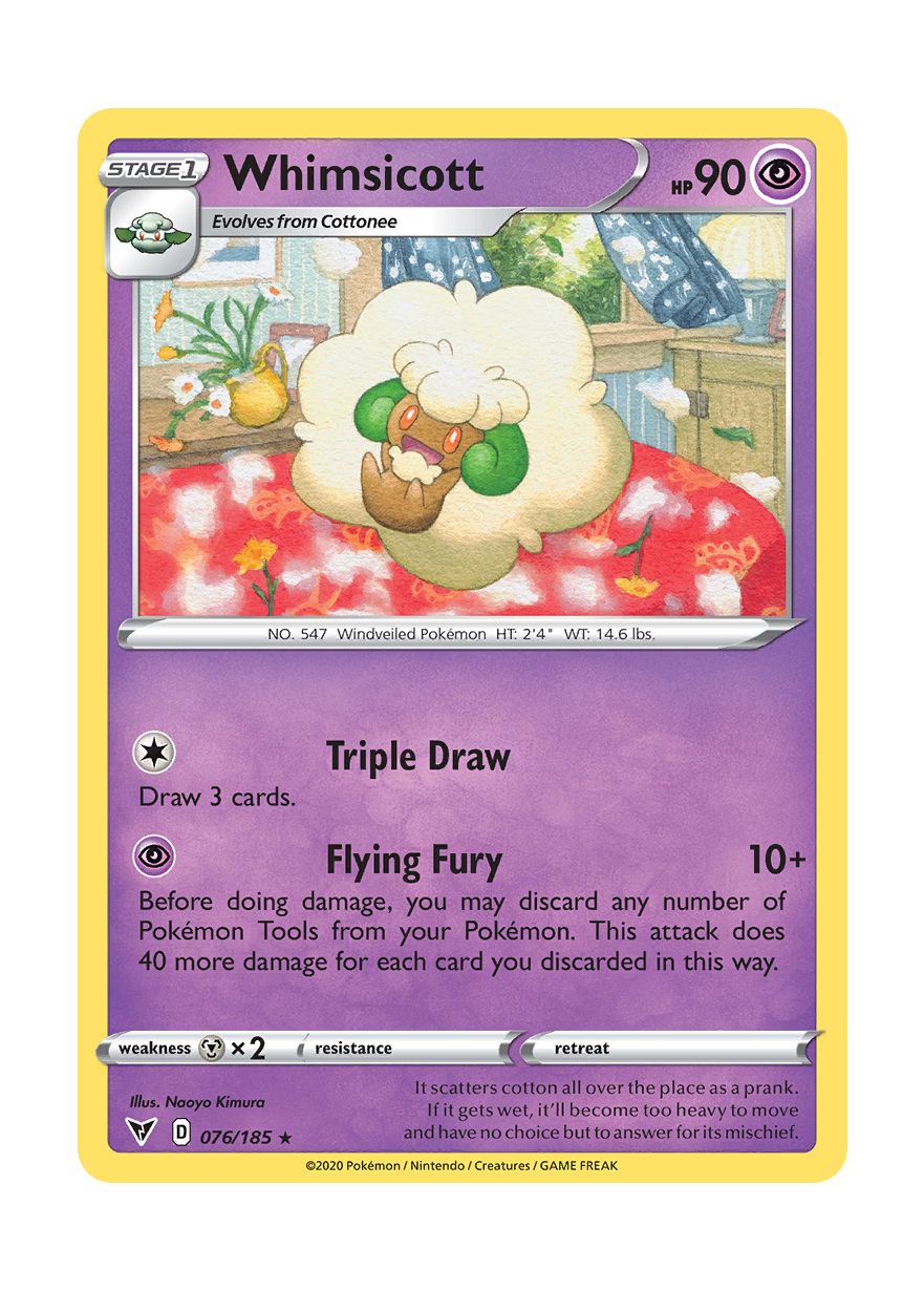 Whimsicott - Reverse Holo (076/185) - Vivid Voltage