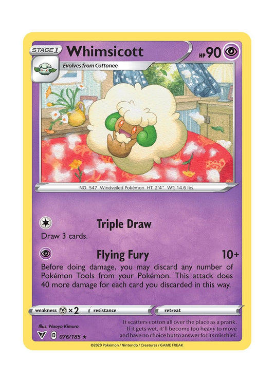 Whimsicott - Reverse Holo (076/185) - Vivid Voltage
