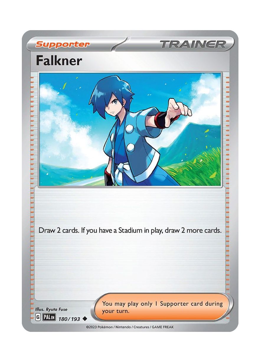 Falkner - Reverse Holo (180/193) - Paldea Evolved