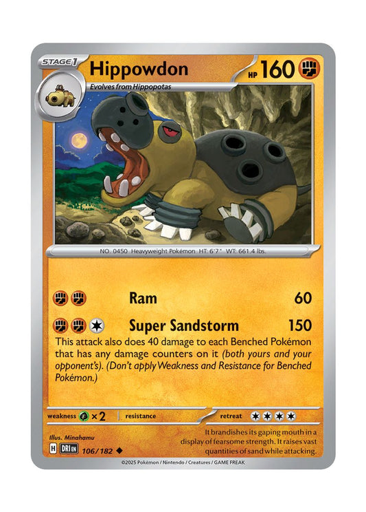 Hippowdon (106/182) - Destined Rivals