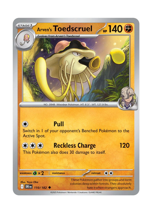Arven's Toedscruel (110/182) - Destined Rivals