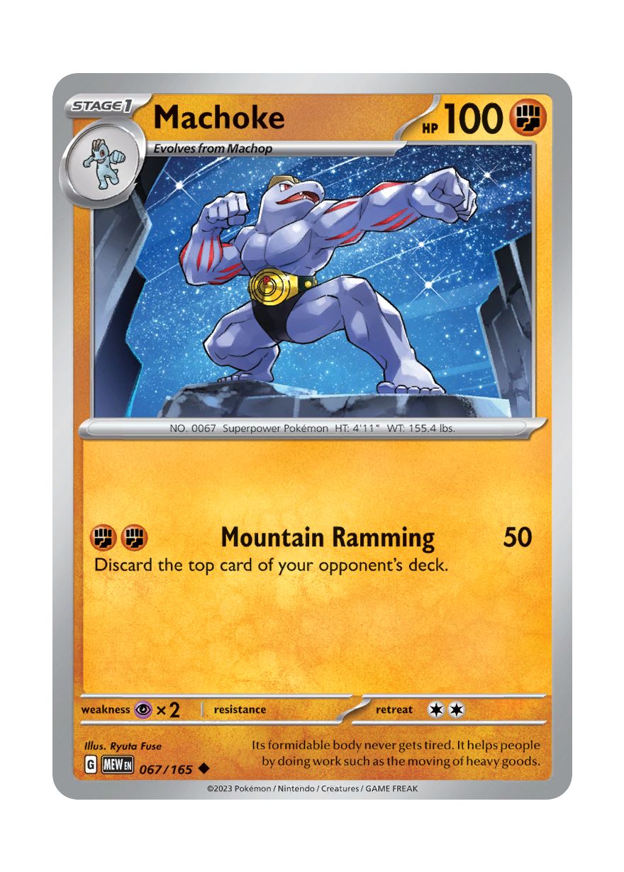 Machoke - Reverse Holo (067/165) - 151