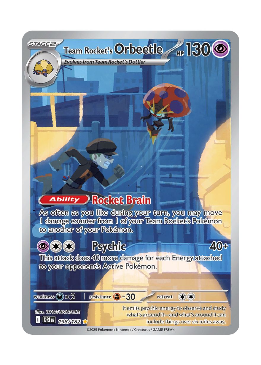 Team Rocket's Orbeetle (198/182) - Destined Rivals
