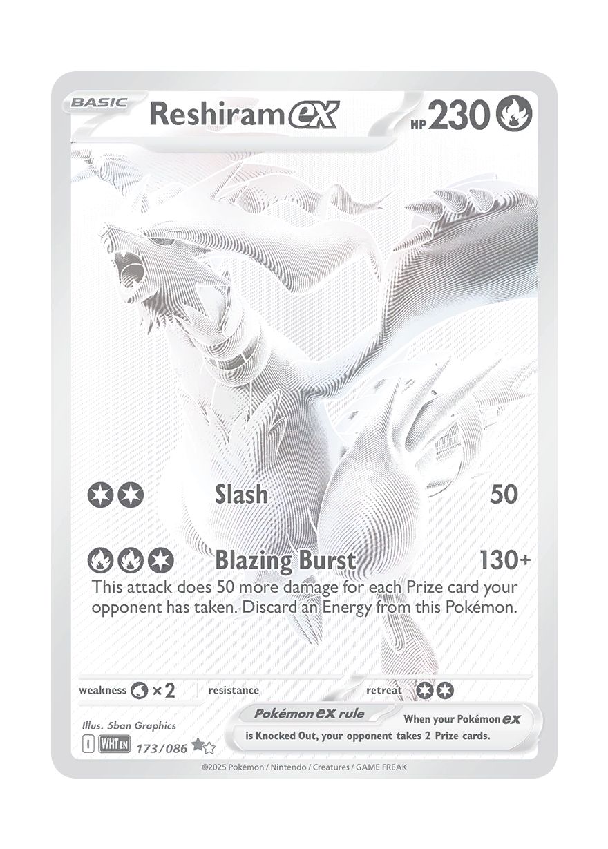 Reshiram ex (173/86) - White Flare