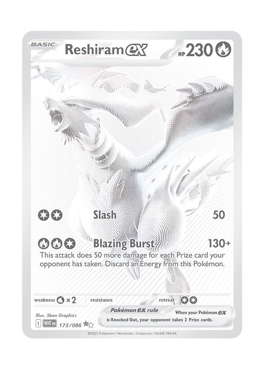 Reshiram ex (173/86) - White Flare