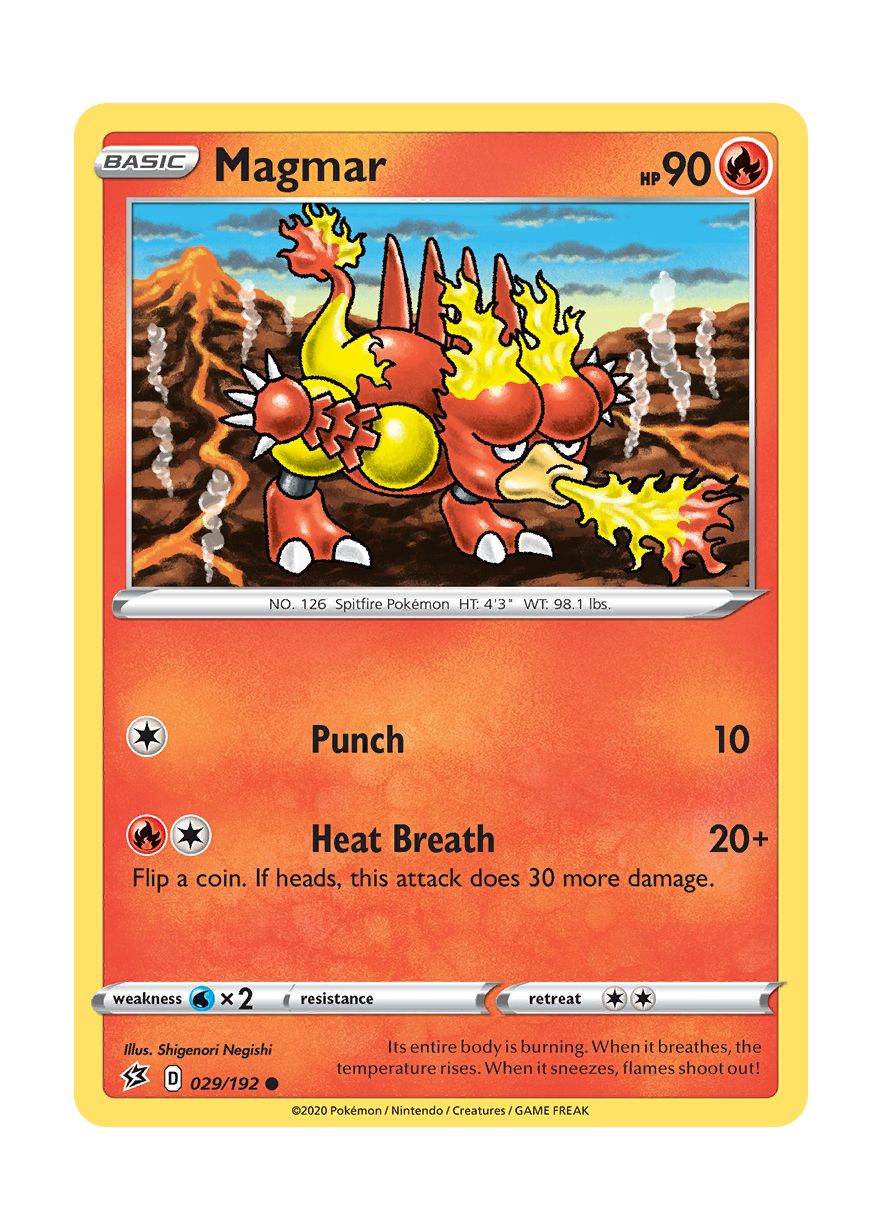 Magmar - Reverse Holo (029/192) - Rebel Clash