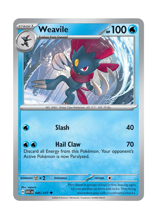 Weavile (045/217) - Ascended Heroes