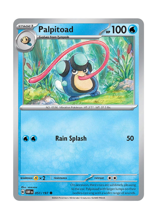 Palpitoad - Reverse Holo (051/197) - Obsidian Flames