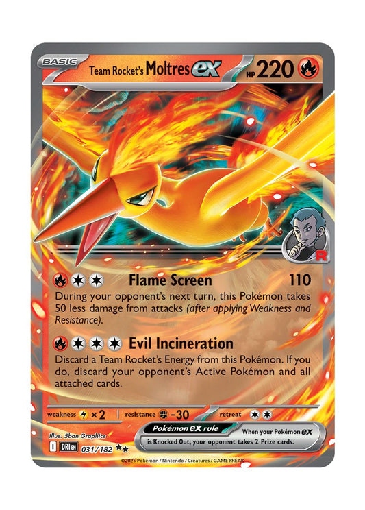 Team Rocket's Moltres ex (031/182) - Destined Rivals