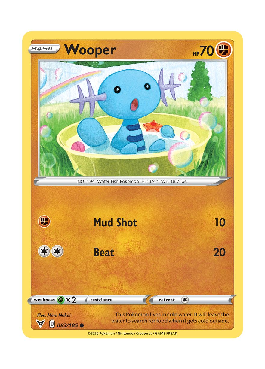 Wooper - Reverse Holo (083/185) - Vivid Voltage