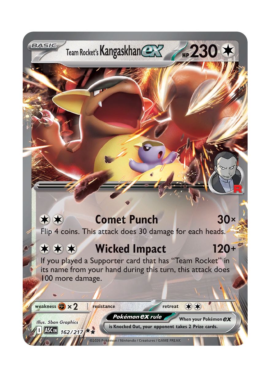 Team Rocket's Kangaskhan ex (162/217) - Ascended Heroes