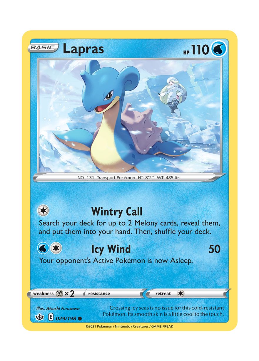 Lapras - Reverse Holo (029/198) - Chilling Reign