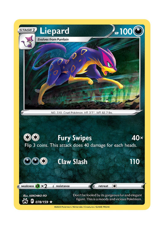 Liepard - Reverse Holo (078/159) - Crown Zenith