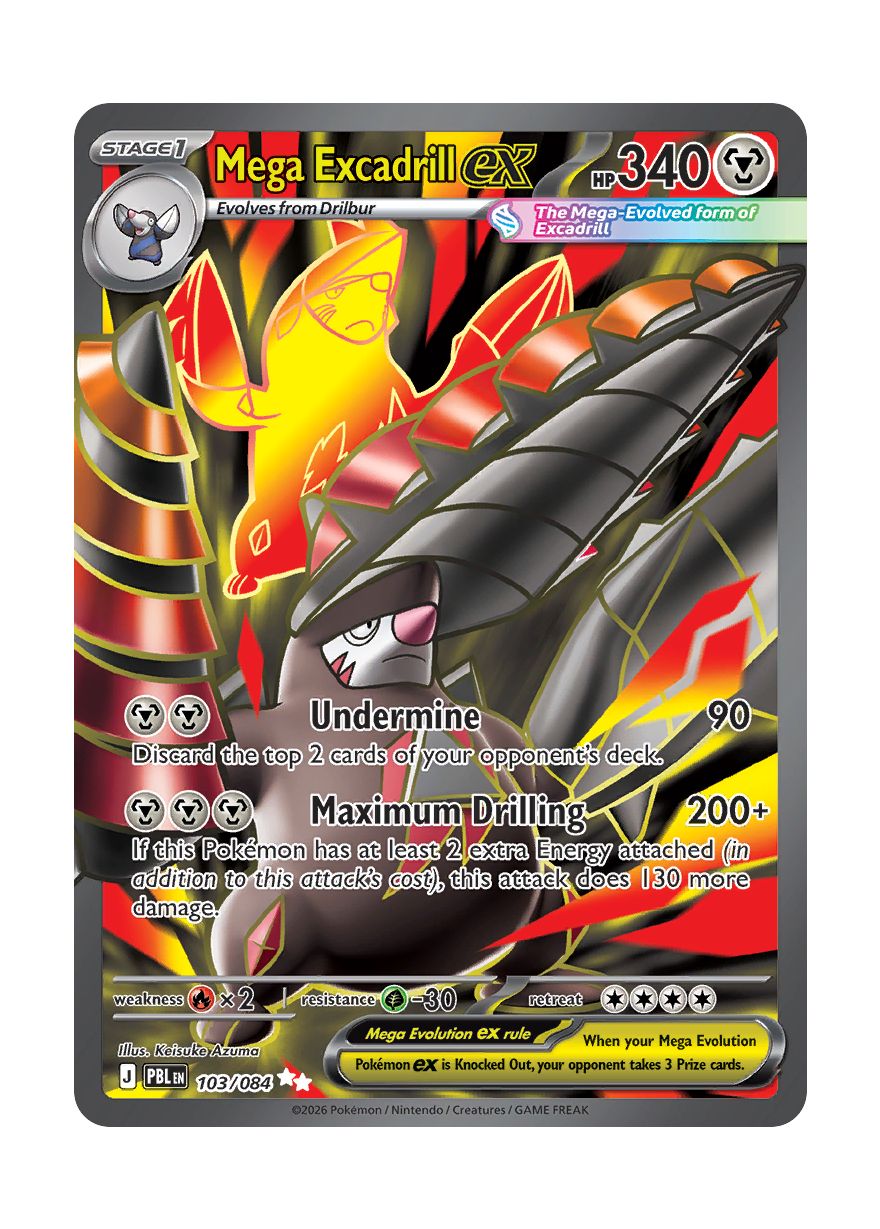 Mega Excadrill ex (103/84) - Pitch Black