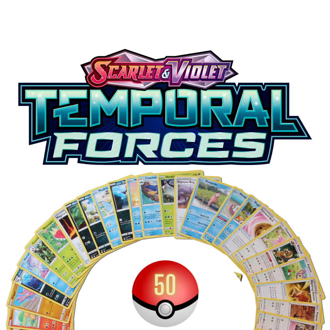 50 Temporal Forces Pokemon Kaarten
