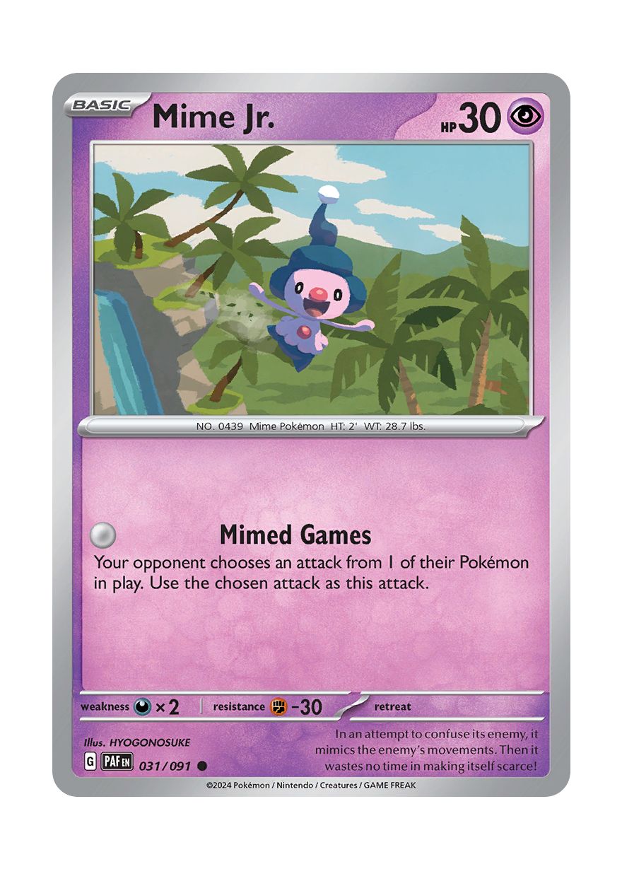 Mime Jr. - Reverse Holo (031/91) - Paldean Fates