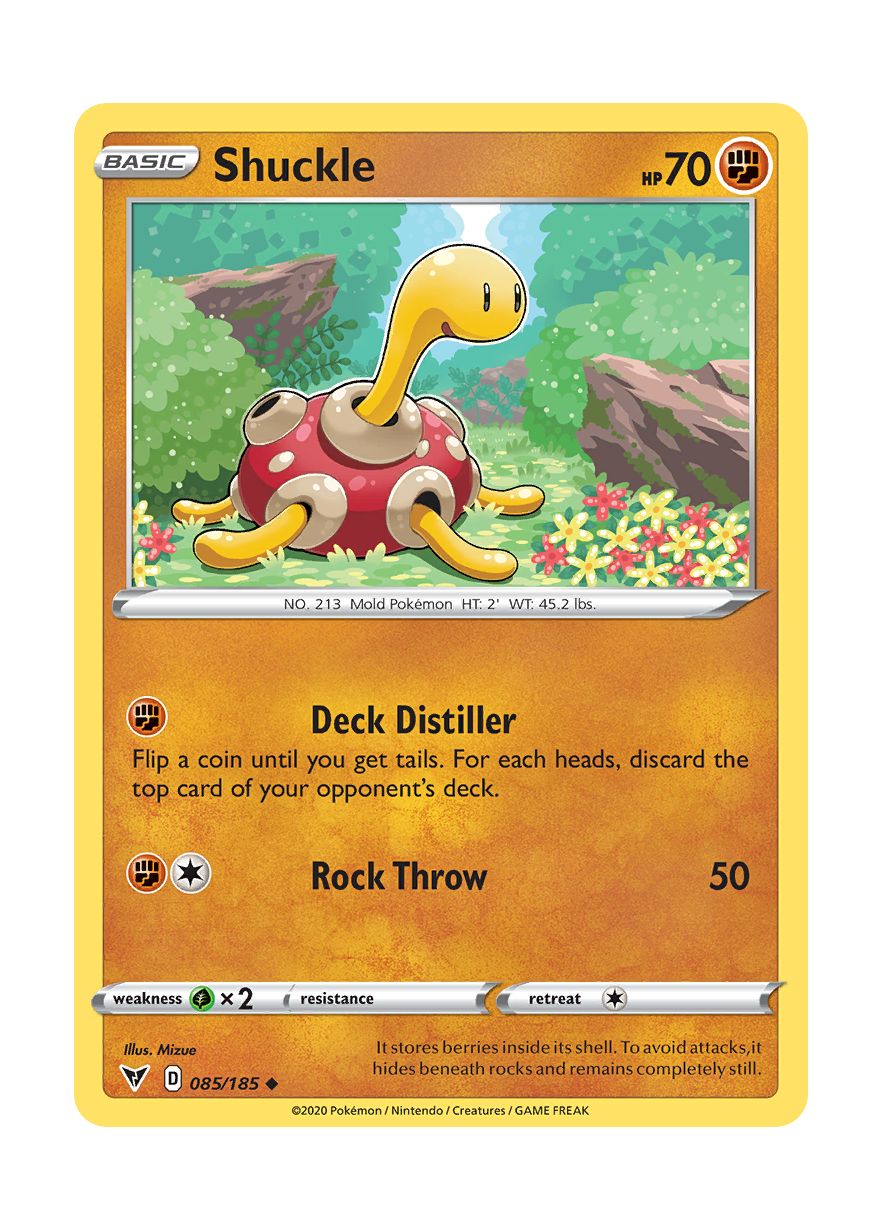 Shuckle - Reverse Holo (085/185) - Vivid Voltage