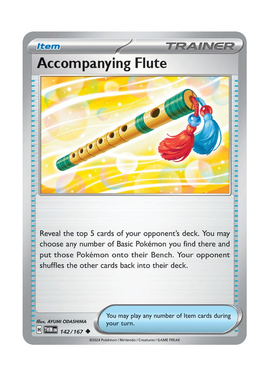 Accompanying Flute - Reverse Holo (142/167) - Twilight Masquerade