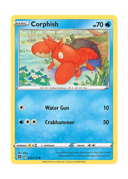 Corphish - Reverse Holo (032/172) - Brilliant Stars