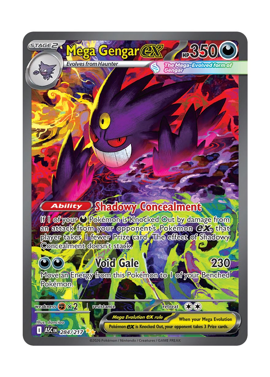 Mega Gengar ex (284/217) - Ascended Heroes