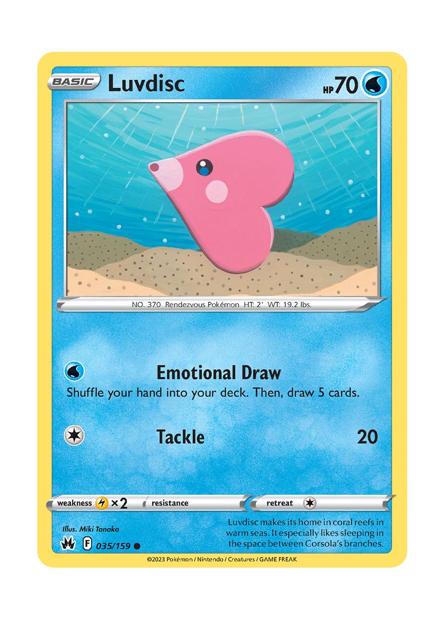 Luvdisc - Reverse Holo (035/159) - Crown Zenith