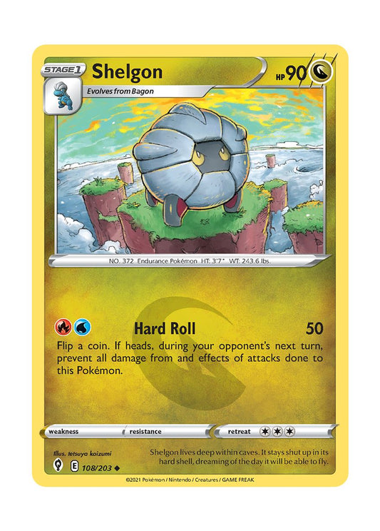 Shelgon - Reverse Holo (108/203) - Evolving Skies