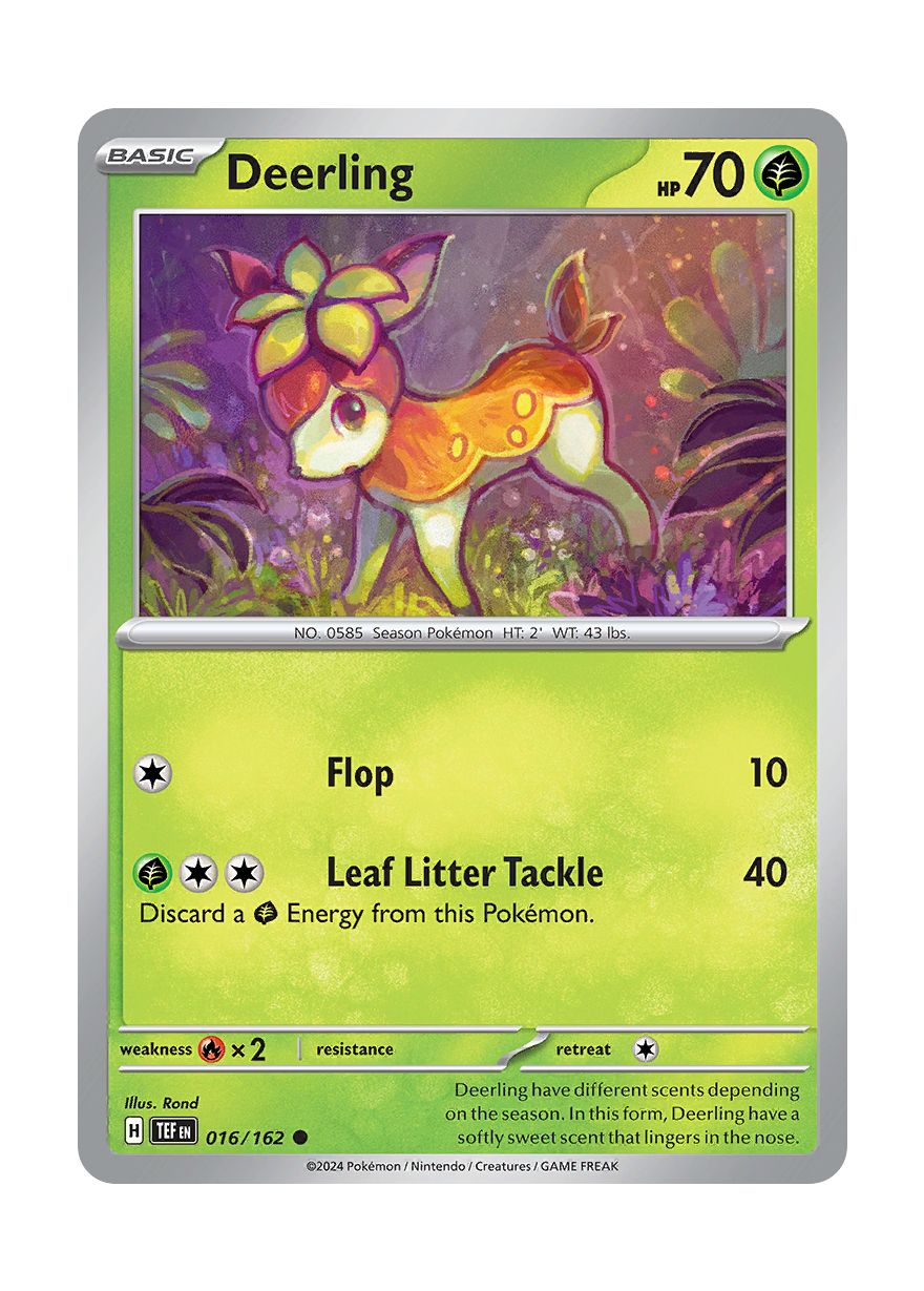 Deerling - Reverse Holo (016/162) - Temporal Forces