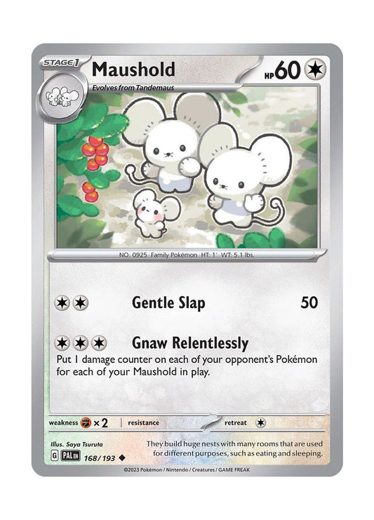 Maushold - Reverse Holo (168/193) - Paldea Evolved