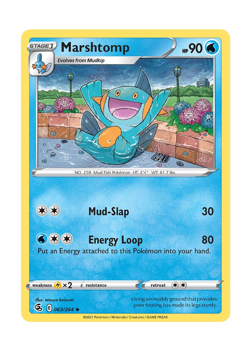 Marshtomp - Reverse Holo (063/264) - Fusion Strike