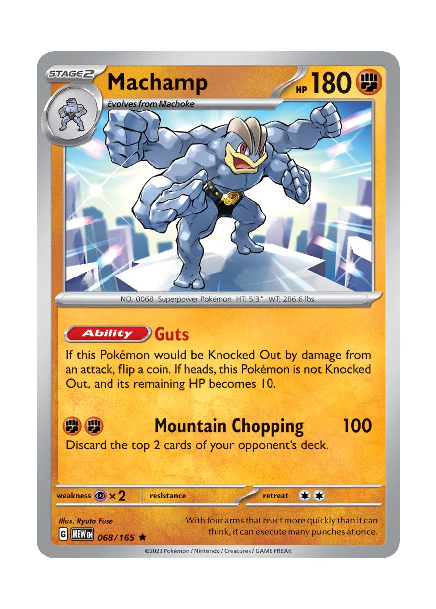 Machamp - Reverse Holo (068/165) - 151