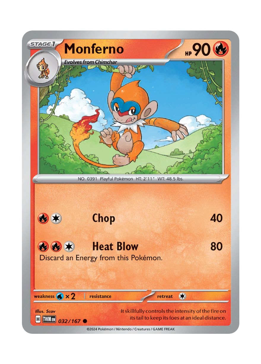 Monferno - Reverse Holo (032/167) - Twilight Masquerade