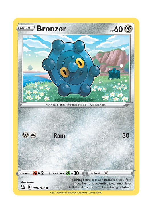 Bronzor - Reverse Holo (101/163) - Battle Styles