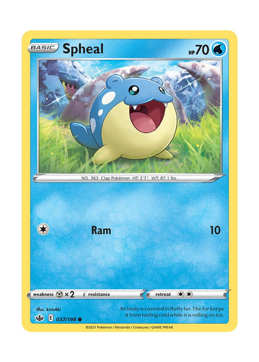 Spheal - Reverse Holo (037/198) - Chilling Reign
