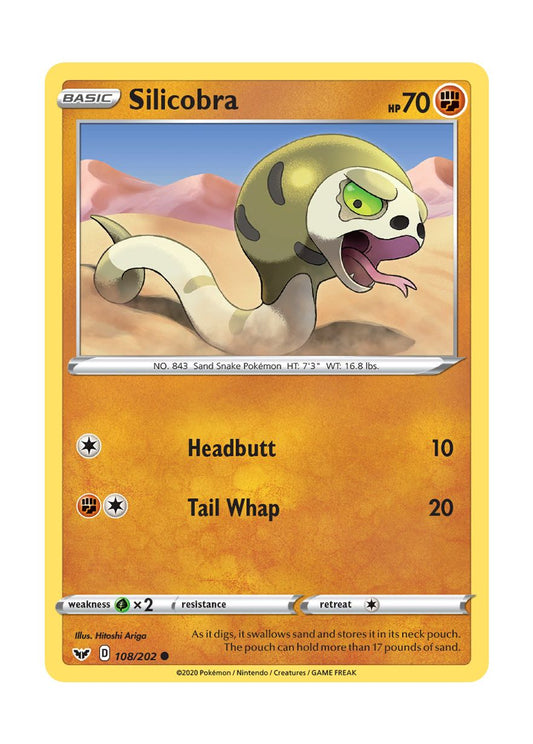 Silicobra - Reverse Holo (108/202) - Sword & Shield
