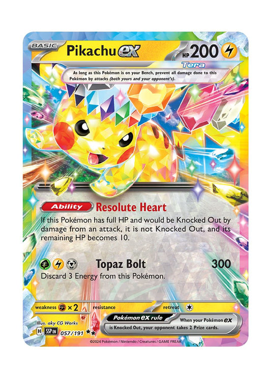 Pikachu ex (057/191) - Surging Sparks