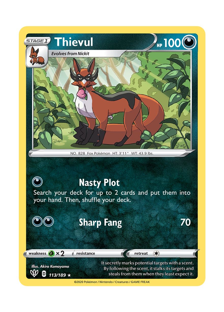 Thievul - Reverse Holo (113/189) - Darkness Ablaze