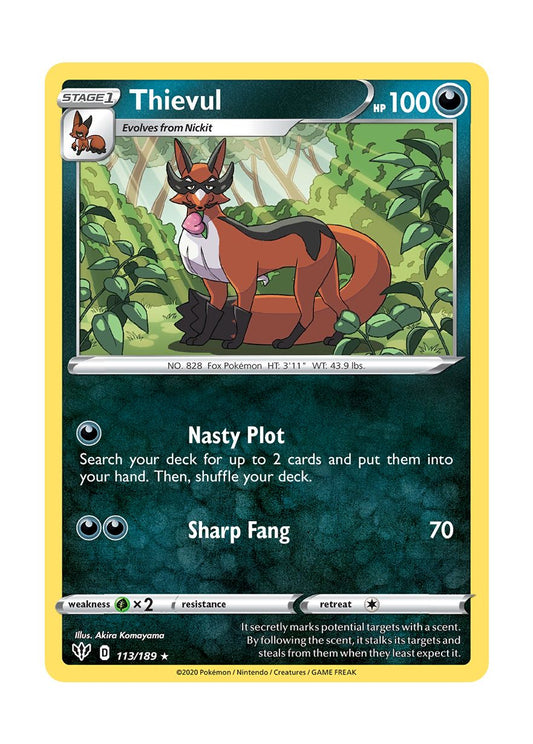 Thievul - Reverse Holo (113/189) - Darkness Ablaze