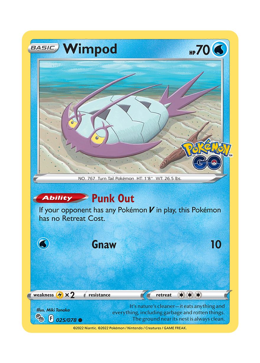 Wimpod - Reverse Holo (025/78) - Pokémon GO