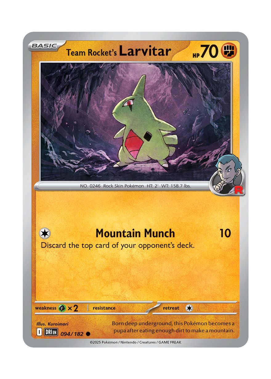 Team Rocket's Larvitar (094/182) - Destined Rivals