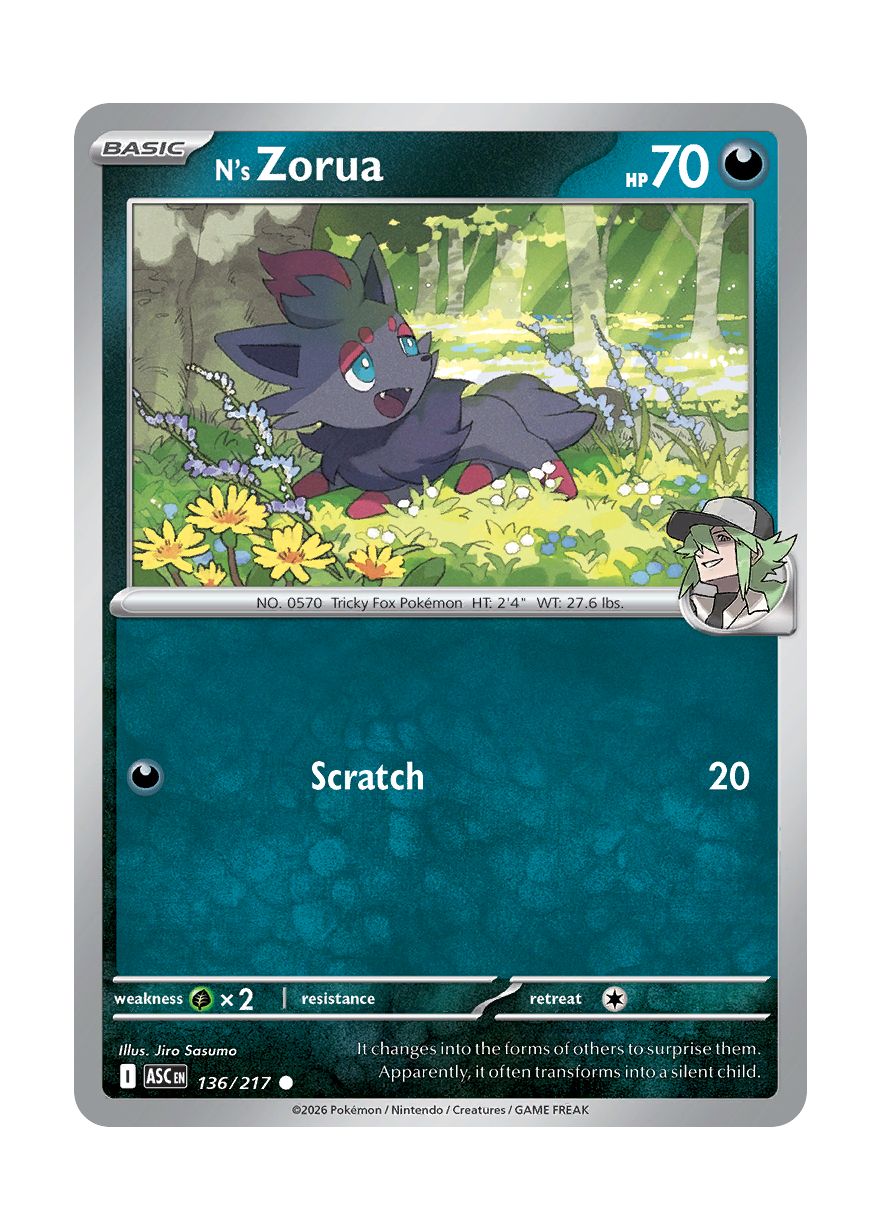 N's Zorua (136/217) - Ascended Heroes
