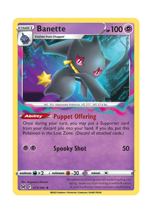 Banette - Reverse Holo (073/196) - Lost Origin
