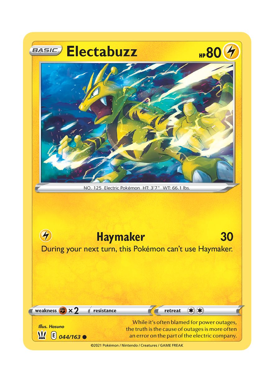 Electabuzz - Reverse Holo (044/163) - Battle Styles