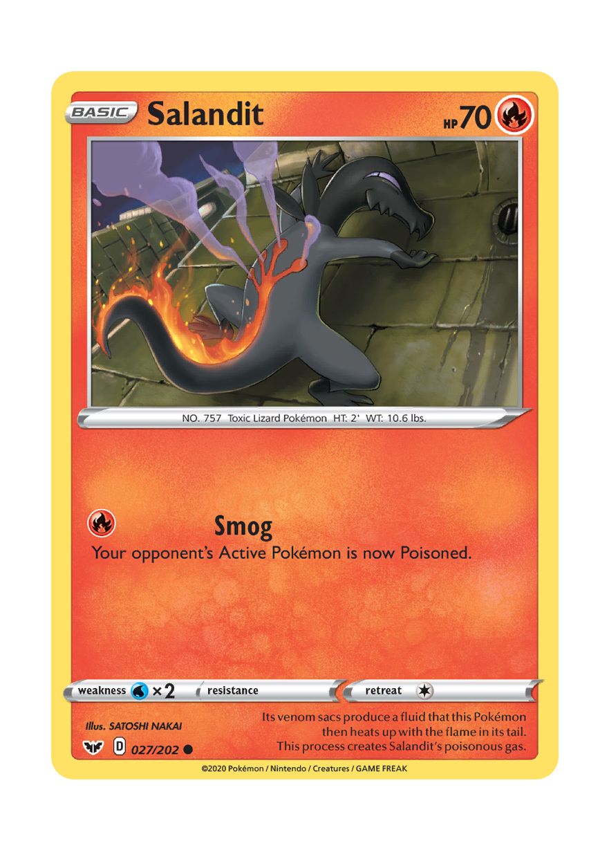 Salandit - Reverse Holo (027/202) - Sword & Shield