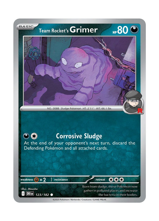 Team Rocket's Grimer (123/182) - Destined Rivals