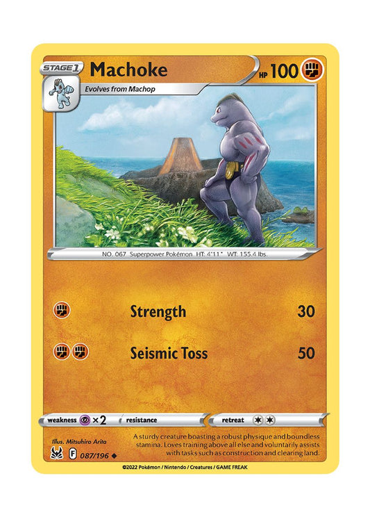 Machoke - Reverse Holo (087/196) - Lost Origin