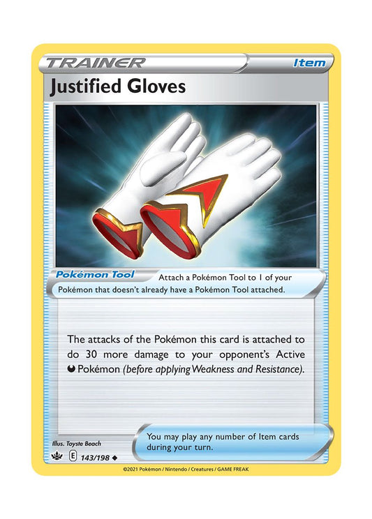 Justified Gloves - Reverse Holo (143/198) - Chilling Reign